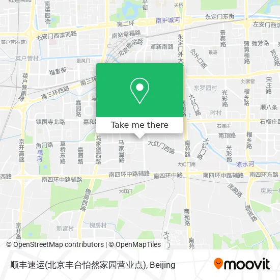 顺丰速运(北京丰台怡然家园营业点) map