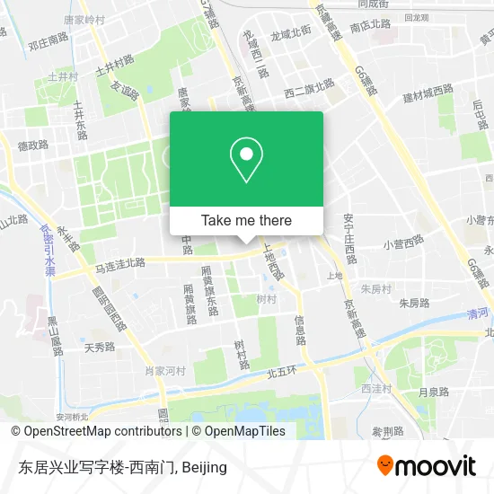 东居兴业写字楼-西南门 map
