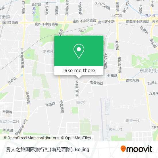 贵人之旅国际旅行社(南苑西路) map