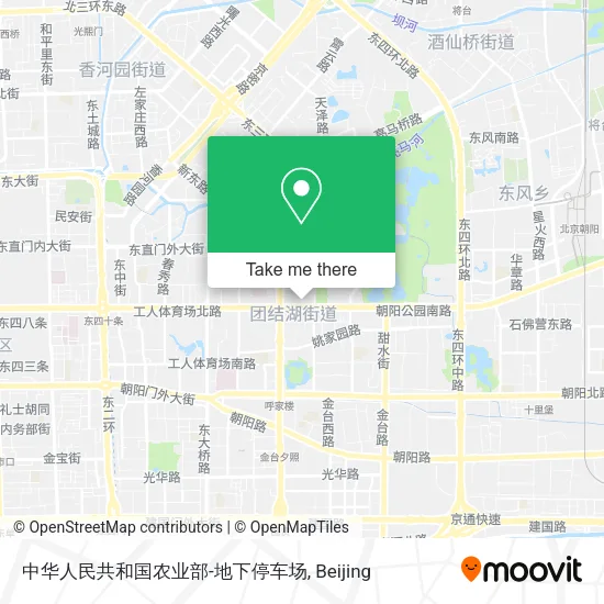 中华人民共和国农业部-地下停车场 map