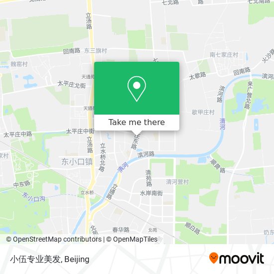 小伍专业美发 map