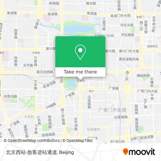 北京西站-急客进站通道 map