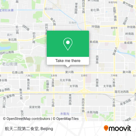 航天二院第二食堂 map