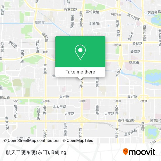航天二院东院(东门) map