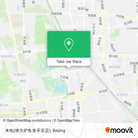 来电(馋火炉鱼泰禾里店) map