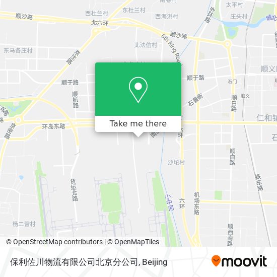 保利佐川物流有限公司北京分公司 map