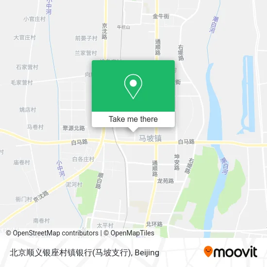 北京顺义银座村镇银行(马坡支行) map