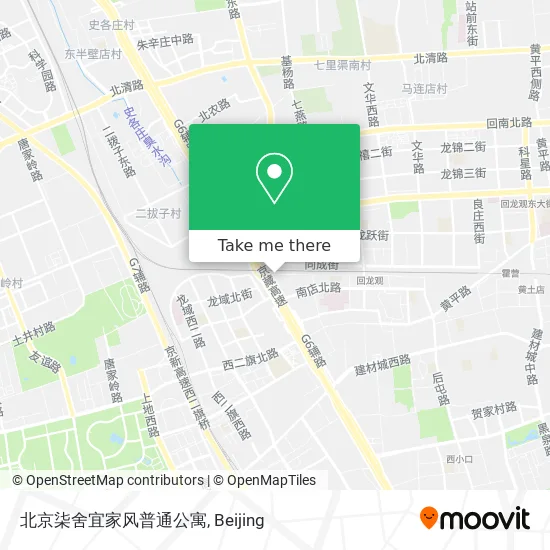 北京柒舍宜家风普通公寓 map