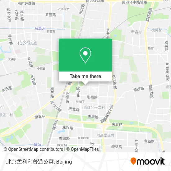 北京孟利利普通公寓 map
