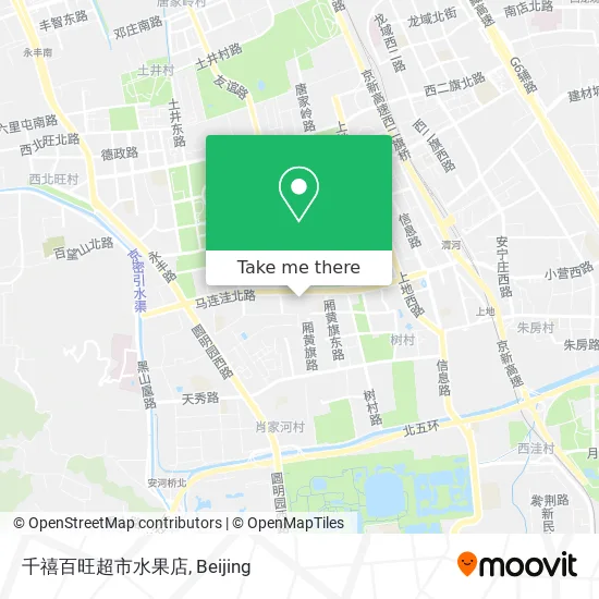 千禧百旺超市水果店 map