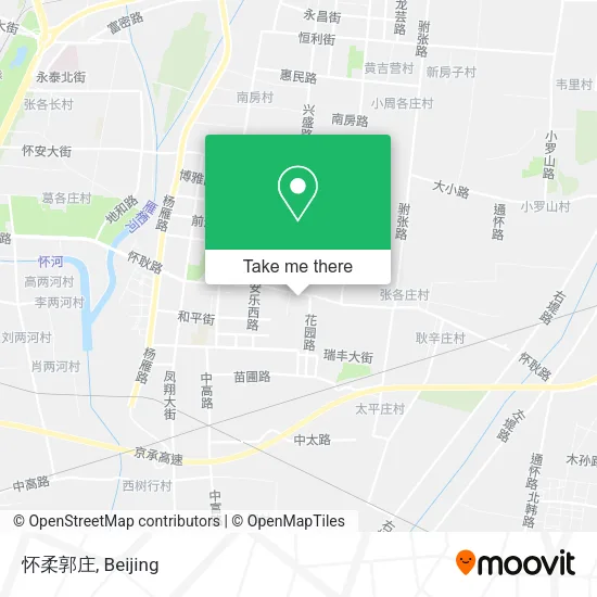 怀柔郭庄 map