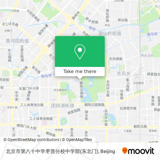 北京市第八十中学枣营分校中学部(东北门) map