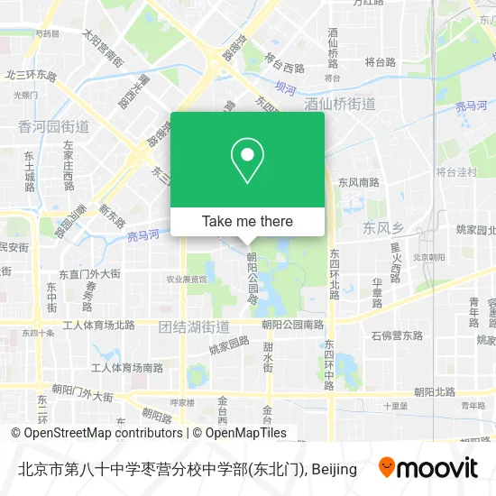 北京市第八十中学枣营分校中学部(东北门) map