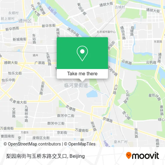 梨园南街与玉桥东路交叉口 map