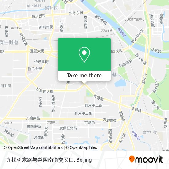 九棵树东路与梨园南街交叉口 map