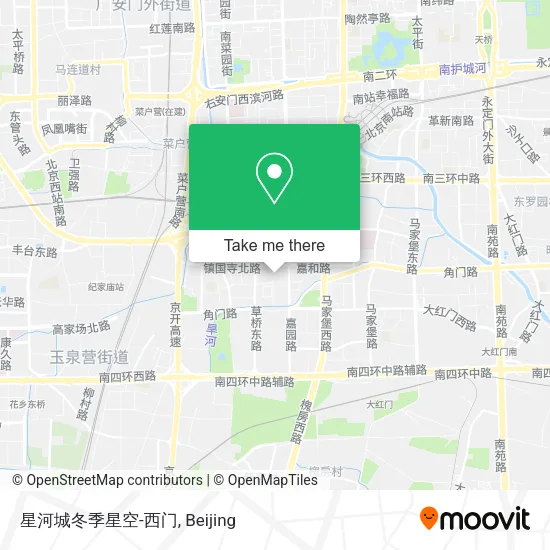 星河城冬季星空-西门 map