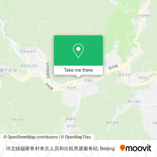 河北镇磁家务村来京人员和出租房屋服务站 map