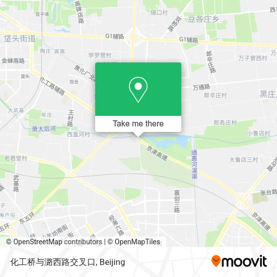 化工桥与潞西路交叉口 map