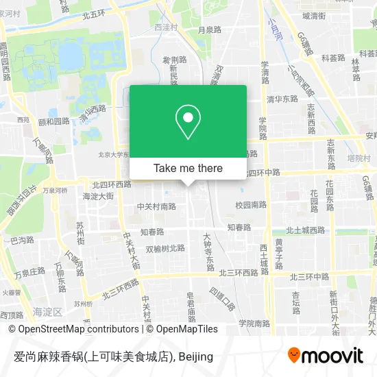 爱尚麻辣香锅(上可味美食城店) map