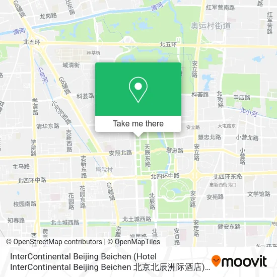 InterContinental Beijing Beichen (Hotel InterContinental Beijing Beichen 北京北辰洲际酒店) map