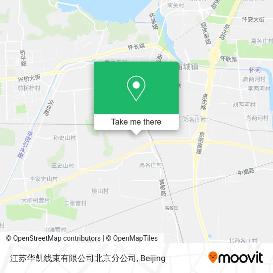 江苏华凯线束有限公司北京分公司 map