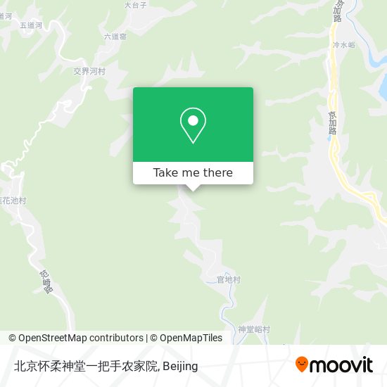 北京怀柔神堂一把手农家院 map