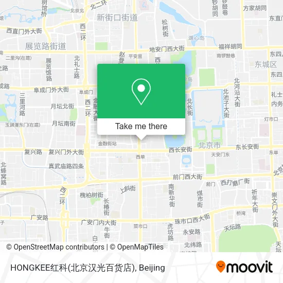 HONGKEE红科(北京汉光百货店) map