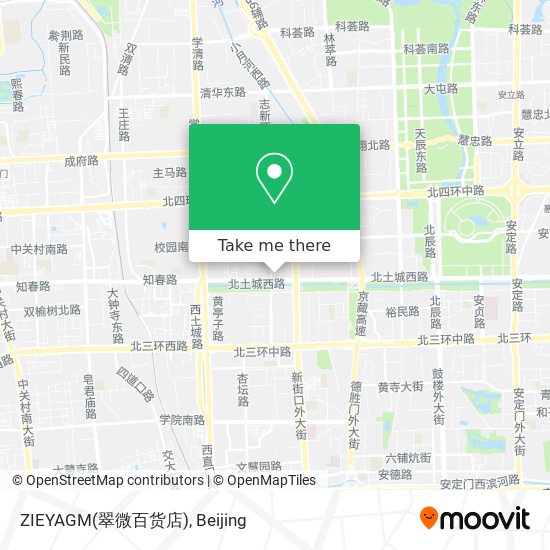 ZIEYAGM(翠微百货店) map