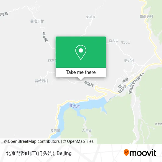 北京斋韵山庄(门头沟) map