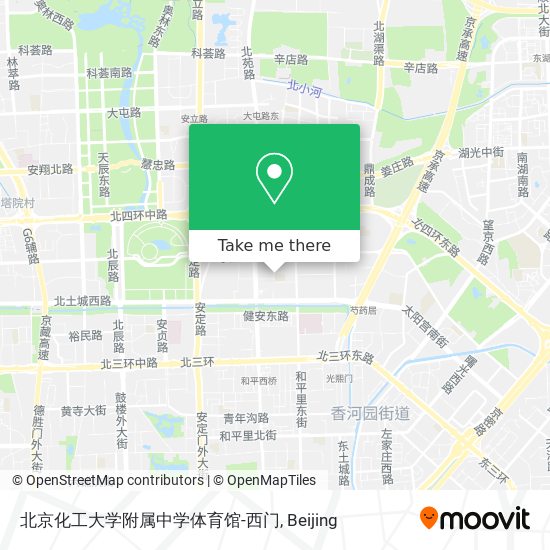 北京化工大学附属中学体育馆-西门 map