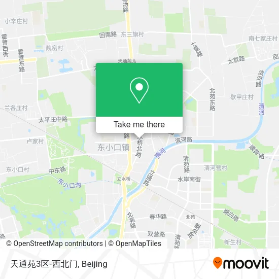 天通苑3区-西北门 map