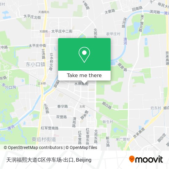 天润福熙大道C区停车场-出口 map