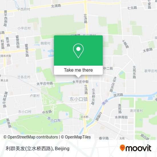 利群美发(立水桥西路) map