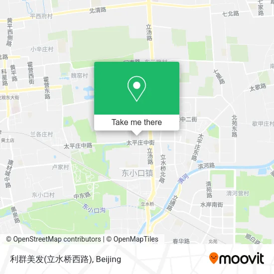 利群美发(立水桥西路) map