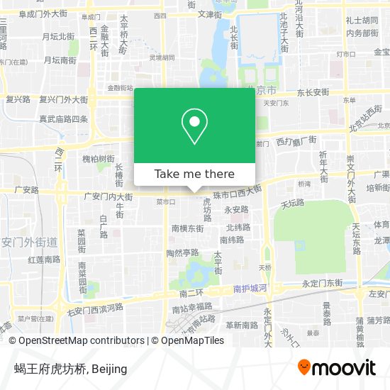 蝎王府虎坊桥 map