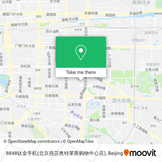 8848钛金手机(北京燕莎奥特莱斯购物中心店) map