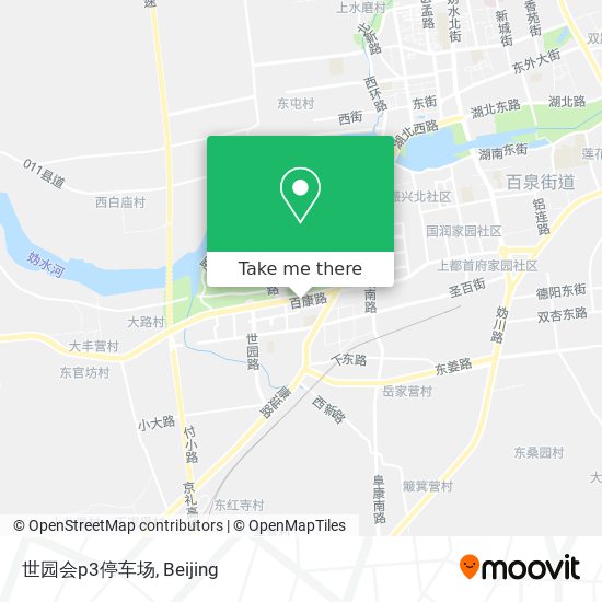 世园会p3停车场 map
