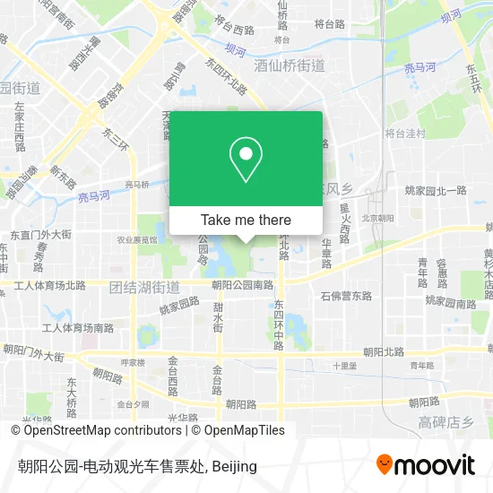 朝阳公园-电动观光车售票处 map