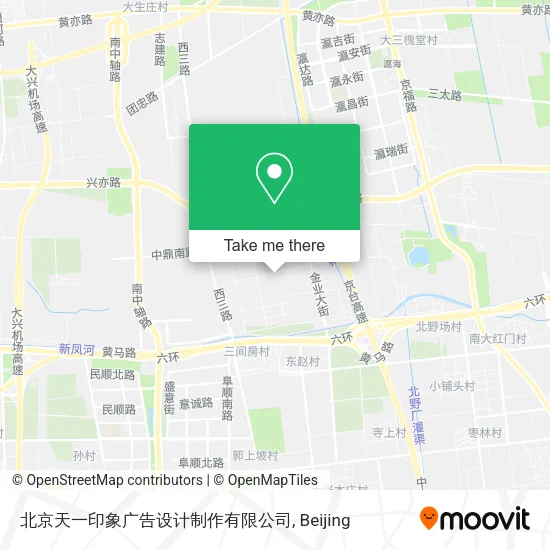 北京天一印象广告设计制作有限公司 map
