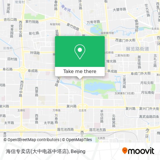 海信专卖店(大中电器中塔店) map