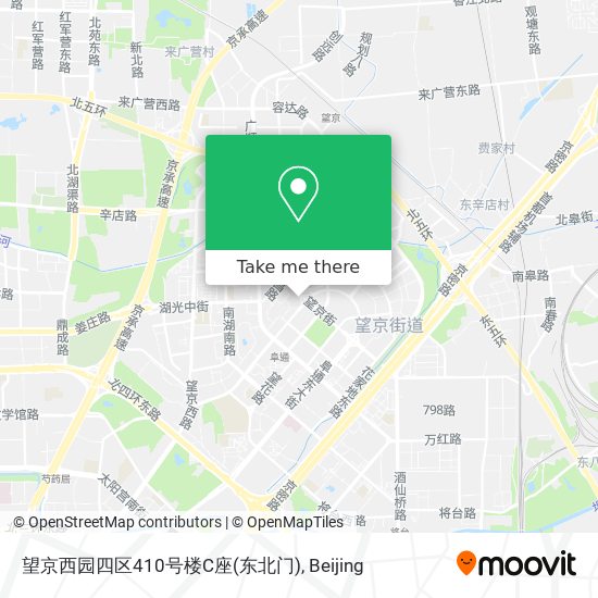 望京西园四区410号楼C座(东北门) map