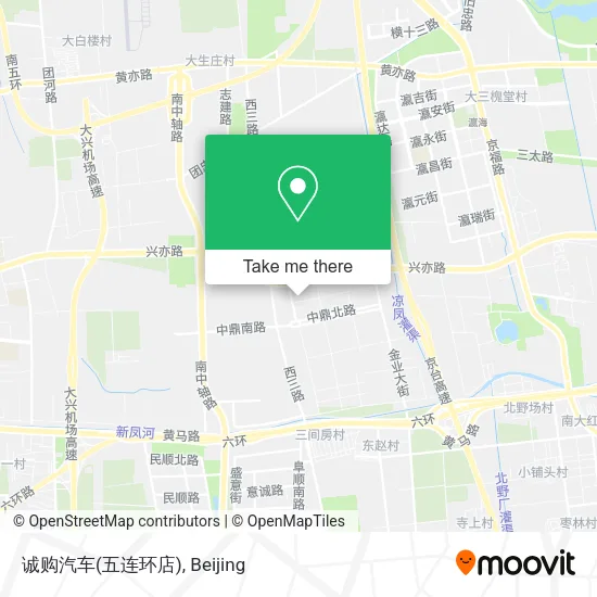 诚购汽车(五连环店) map