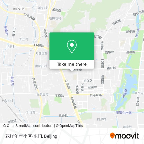 花样年华小区-东门 map