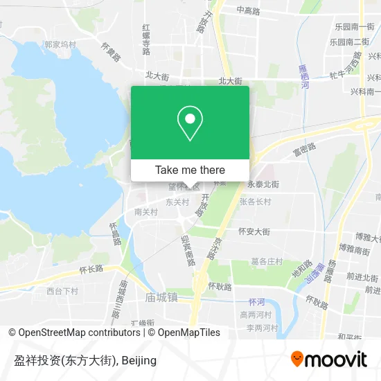 盈祥投资(东方大街) map