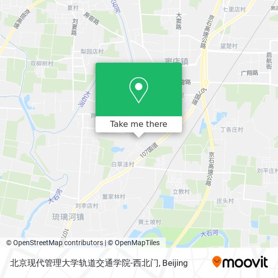 北京现代管理大学轨道交通学院-西北门 map