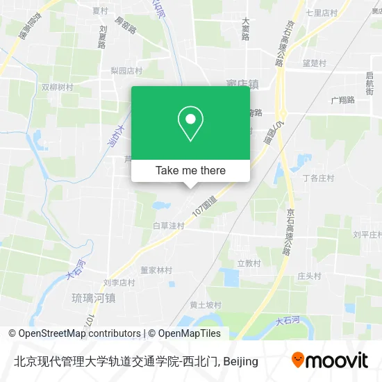 北京现代管理大学轨道交通学院-西北门 map