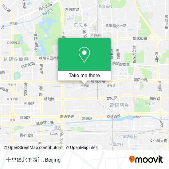 十里堡北里西门 map