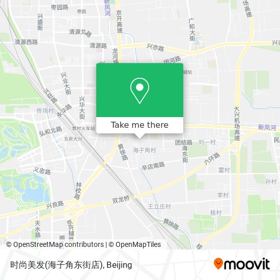 时尚美发(海子角东街店) map