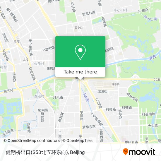 健翔桥出口(S50北五环东向) map