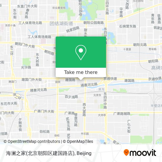 海澜之家(北京朝阳区建国路店) map